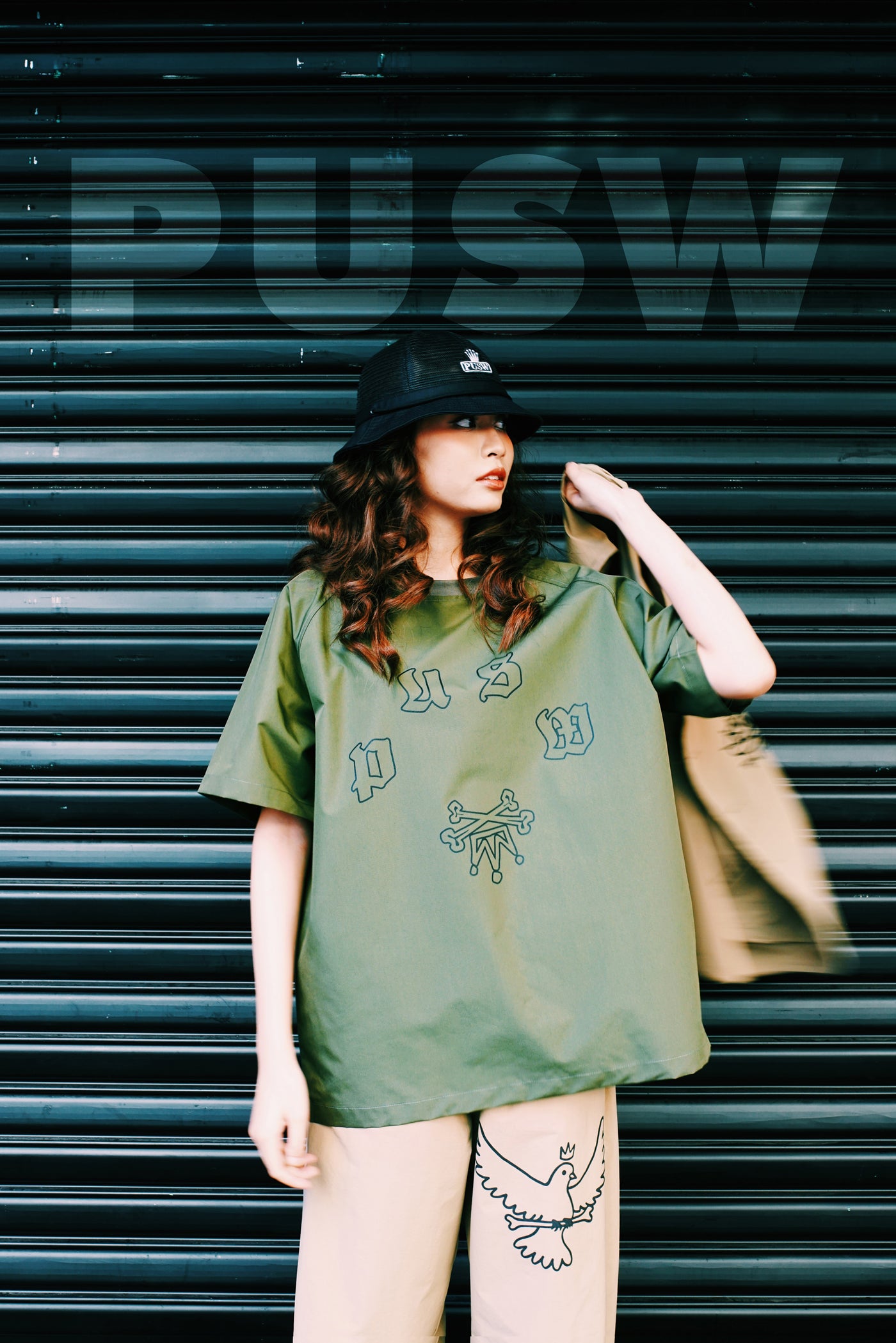 Olive Crew Neck Tee