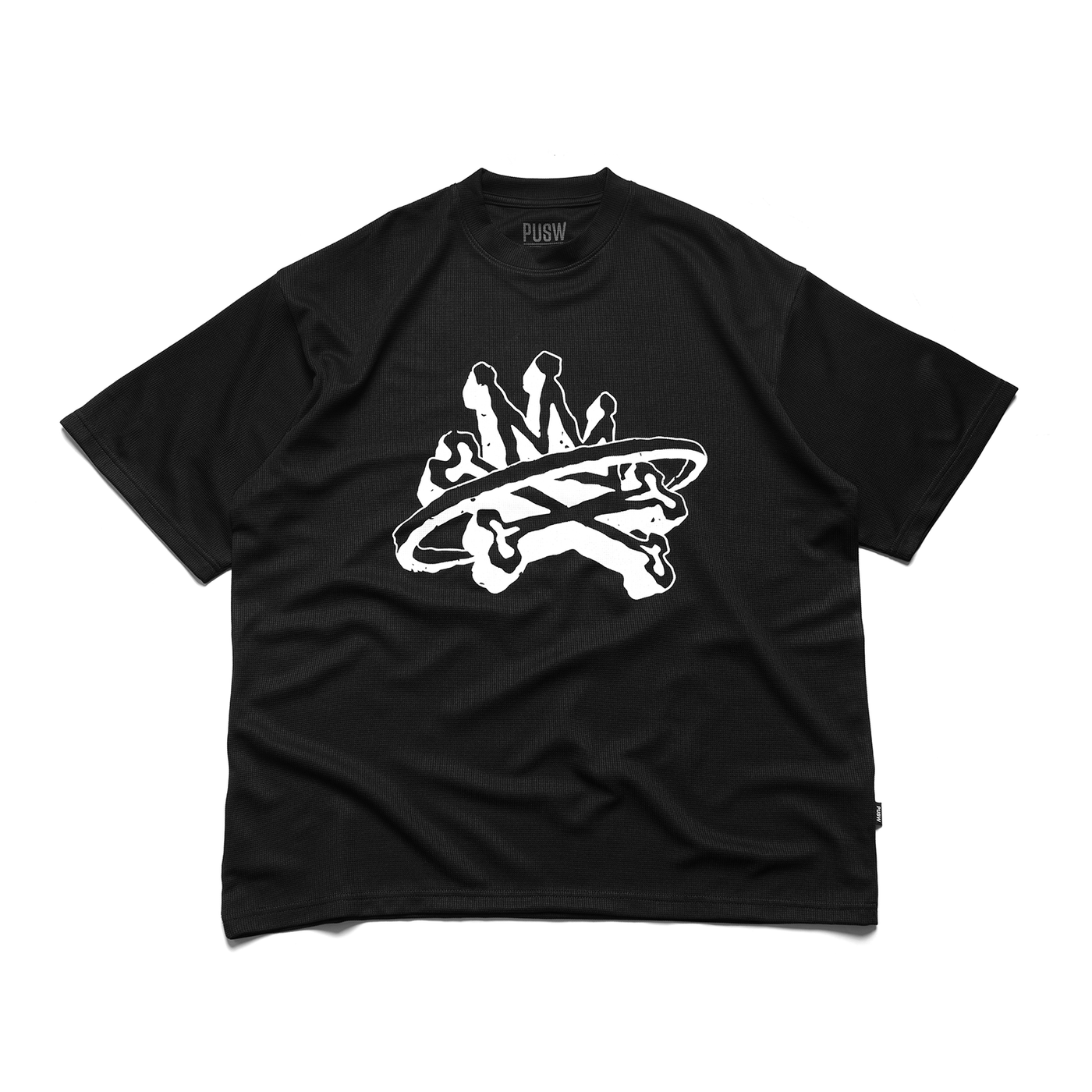 Crown Logo Oversized Waffle Tee