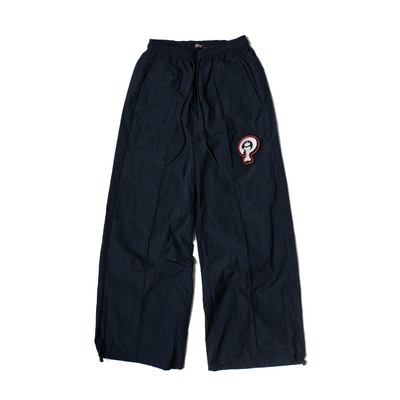 Navy Nylon Pants