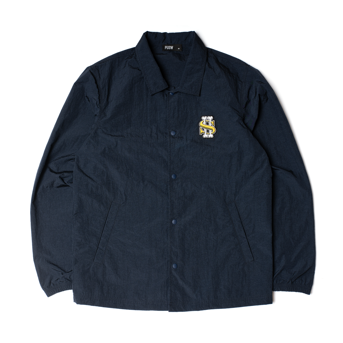 Navy Nylon Windbreaker