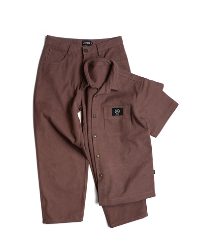 Salmon Canvas Pants